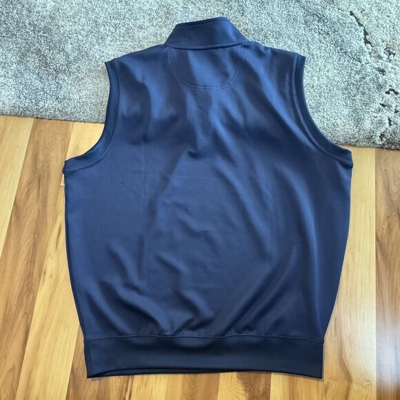 Fairway & Greene Men's Golf Vest L Blue 1/4 Zip Performance Tech Lightweight F&G - Picture 2 of 8